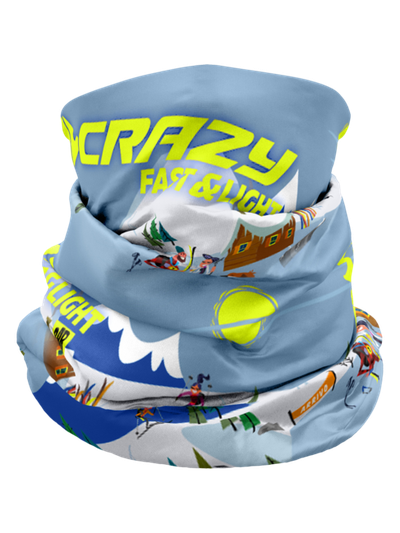 Мультифункціональний шарф Crazy Idea Neck Gaiter Light - чорна зебра