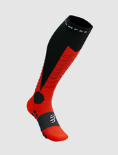 Compressport Ski Mountaineering Full Socks - Black/ red